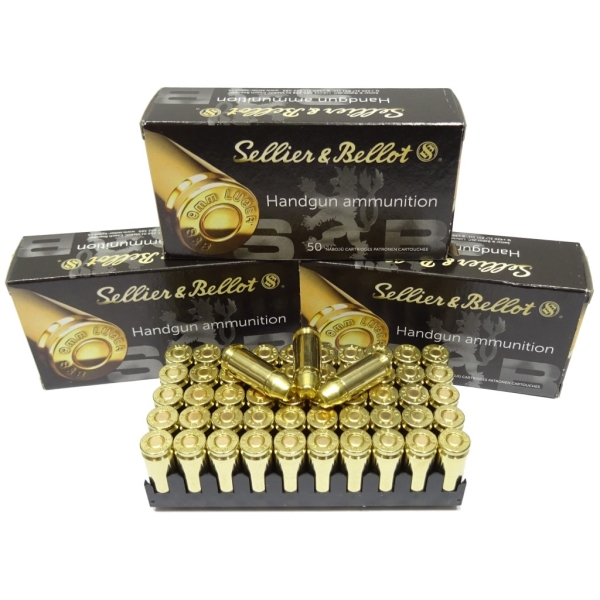 Amunicja kal. 9x19 mm FMJ S&B 9,7g Subsonic